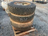 (4) 9.00-R29 TIRES & RIMS