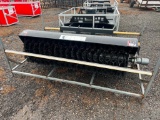 UNUSED 6' HYDRAULIC SKID STEER SWEEPER