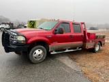 2003 FORD F350 SUPER DUTY LARIAT CREW CAB FLAT BED