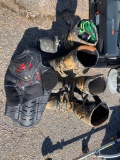 MOTORCYCLE BOOTS & PROTECTIVE VEST