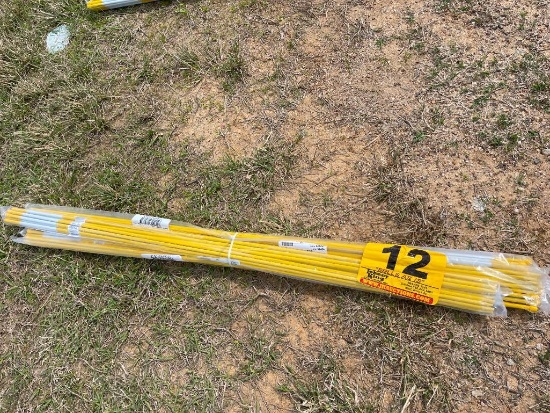 QTY-48 YELLOW 48" REFLECTIVE RODS