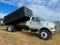 2015 FORD F650 DUMP TRUCK (AT, V10 GAS MOTO, MILES READ-140143, PTO PUMP, 14' DUMP BED, W/4' REMOVAB