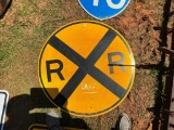 SIGN- RAILROAD CROSSING