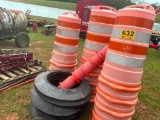 GROUP OF SAFETY CONES