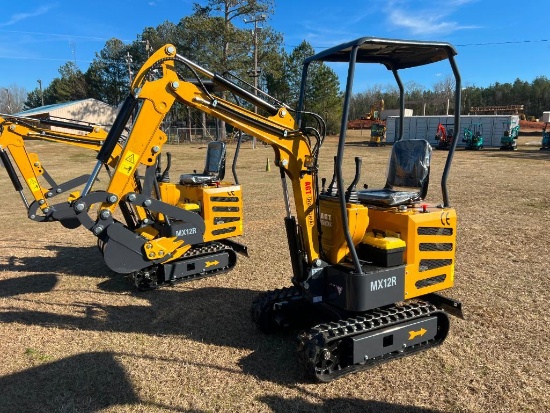 UNUSED AGT MX12R MINI EXCAVATOR (GAS MOTOR,
