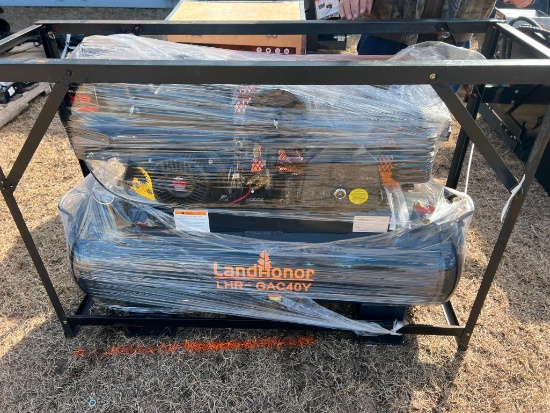 UNUSED LAND HONOR LHR-GAC40Y 40GAL AIR COMPRESSOR