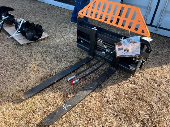 UNUSED WOLVERINE 48" HYDRAULIC PALLET FORKS