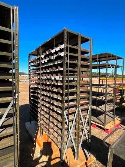 DOUBLE SIDED PARTS BIN (25"X72"X7')