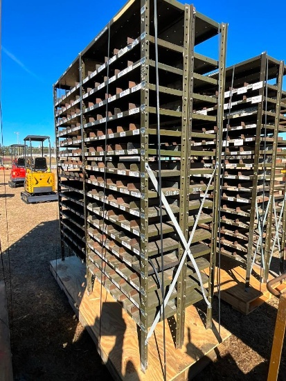 DOUBLE SIDED PARTS BIN (25"X72"X7')