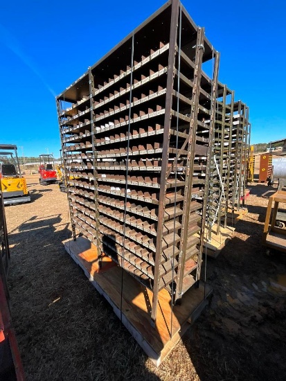 DOUBLE SIDED PARTS BIN (25"X72"X7')