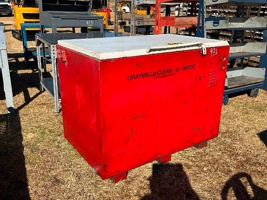 GRAYSMILLS CLEAN O MATIC PARTS WASHER (49"X31")