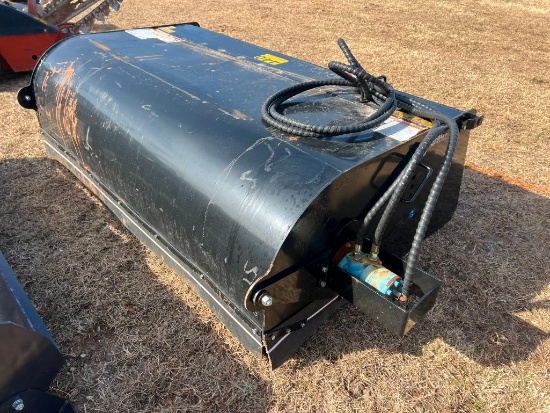 UNUSED MOWER KING 6' SKID STEER HYDRAULIC SWEEPER