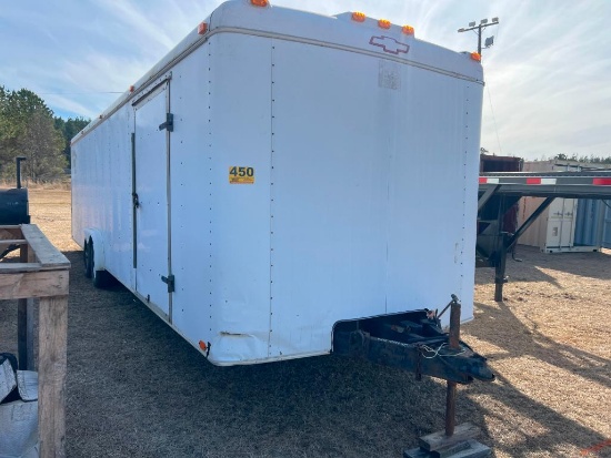 28'X7.5' ENCLOSED TRAILER **NO TITLE** (TANDEM 6