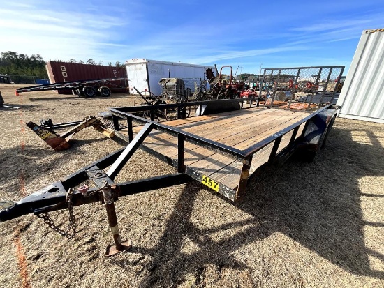76"X16' TANDEM AXLE TRAILER **NO TITLE**