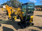 UNUSED AGT H13R MINI EXCAVATOR (ENCLOSED CAB, GAS