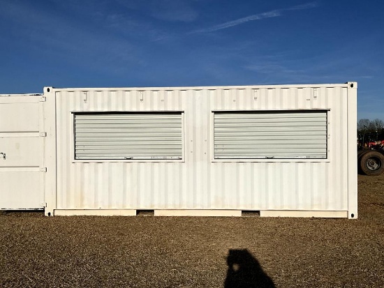 20FT SHIPPING CONTAINER WITH ROLL UP WINDOWS