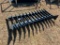 UNUSED LANDHONOR 72 INCH SKID STEER ROOT RAKE