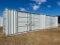 40 FT HIGH CUBE SHIPPING CONTAINER W/ LARGE DOORS