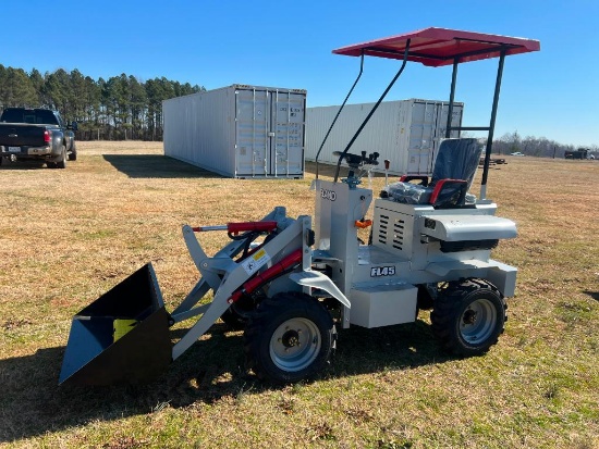UNUSED FL45 ARTICULATING WHEEL-LOADER (13 HP GAS MOTOR, 39 INCH BUCKET)