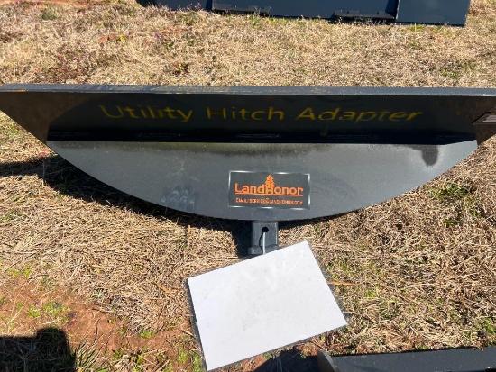 UNUSED LANDHONOR QUICK ATTACH SKID STEER UTILITY HITCH ADAPTER (2 INCH RECIEVER)