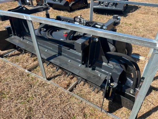 UNUSED LANDHONOR 72 INCH SKID STEER POWER RAKE