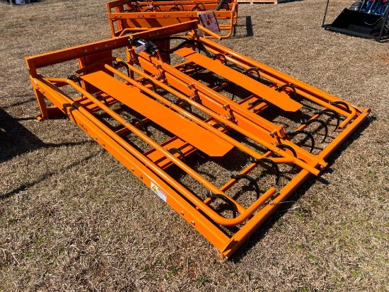 UNUSED LANDHONOR SKID STEER HAY ACCUMULATOR GRAPPLE