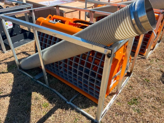 UNUSED LANDHONOR SKID STEER DOUBLE DISCHARGE CONCRETE MIXER