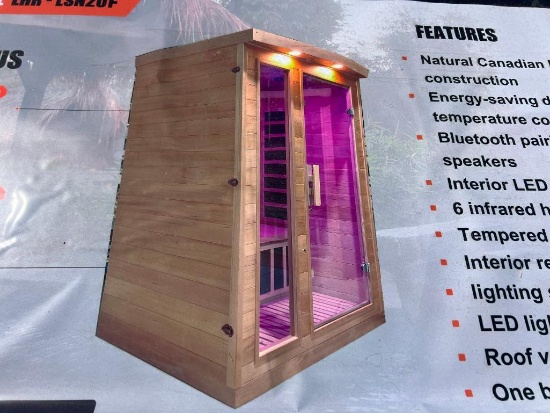 UNUSED LANDHONOR 2-PERSON INFRARED SAUNA ROOM