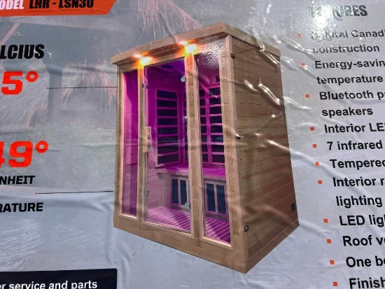 UNUSED LANDHONOR 3-PERSON INFRARED SAUNA ROOM