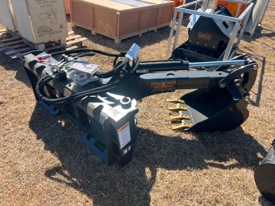 UNUSED LANDHONOR BIG ARM SKID STEER BACKHOE