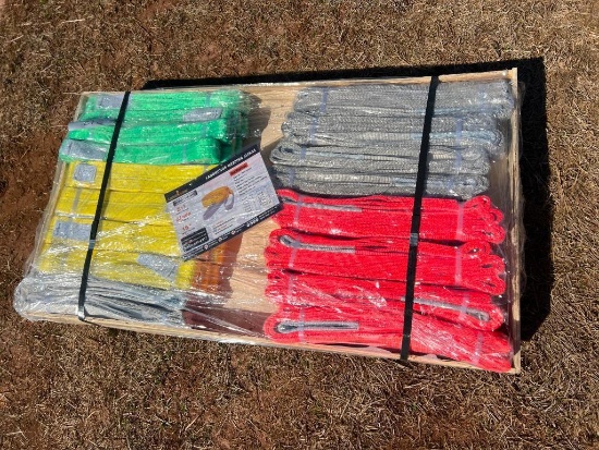 UNUSED LANDHONOR WEBBING SLINGS (22 PCS, 2 TON - 5 TON)