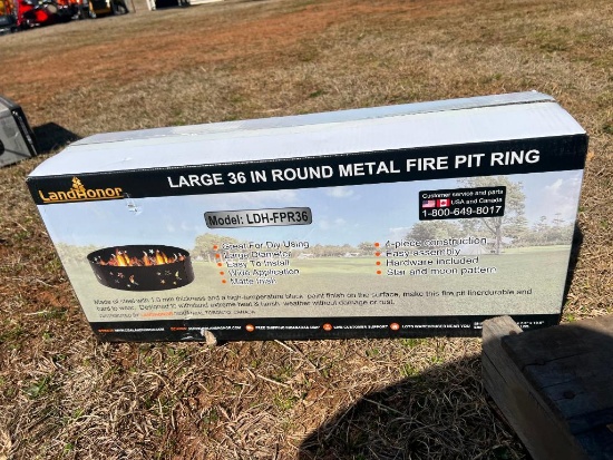 UNUSED LANDHONOR 36 INCH ROUND FIRE PIT RING