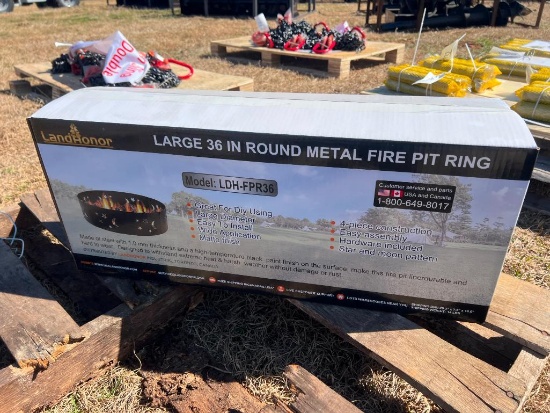 UNUSED LANDHONOR 36 INCH ROUND FIRE PIT RING