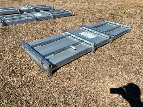 (100) UNUSED ALL METAL 10'L GALVALUME CORRUGATED STEEL PANELS
