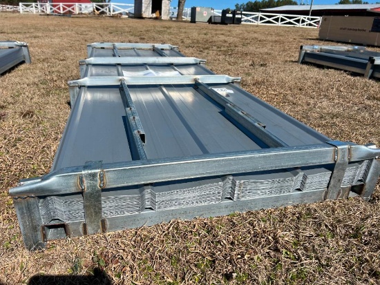 (100) UNUSED ALL METAL 10'L GALVALUME CORRUGATED STEEL PANELS