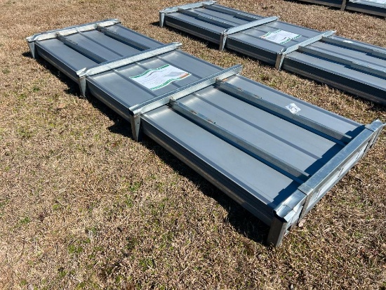 (100) UNUSED ALL METAL 10'L GALVALUME CORRUGATED STEEL PANELS