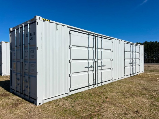 40 FT HIGH CUBE SHIPPING CONTAINER W/ LARGE DOORS