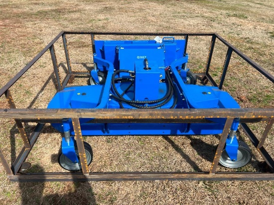 UNUSED TOPCAT SKID STEER FRONT FINISHING MOWER ATTACHMENT