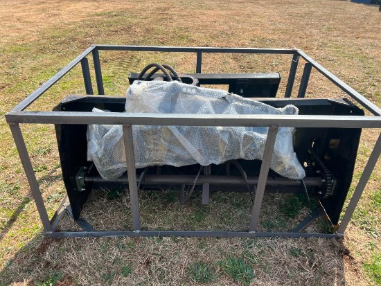 UNUSED TOPCAT 68" HYDRAULIC SKID STEER SNOW BLOWER