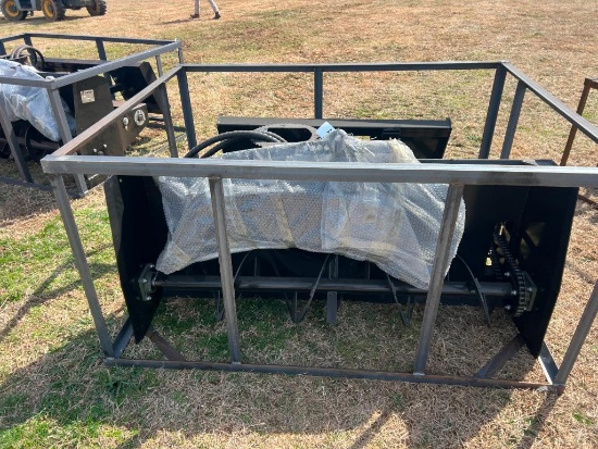 UNUSED TOPCAT 68" HYDRAULIC SKID STEER SNOW BLOWER
