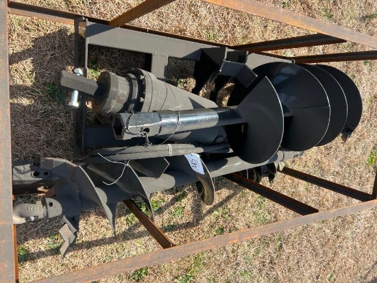 UNUSED AGT SKID STEER AUGER ATTACHMENT (9", 12", 18" BITS)