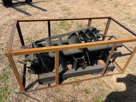 UNUSED AGT SKID STEER AUGER ATTACHMENT (9", 12", 18" BITS)