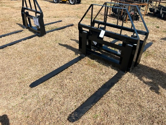 UNUSED SKID STEER 48" FORK ATTACHMENT