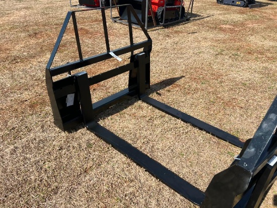 UNUSED SKID STEER 48" FORK ATTACHMENT