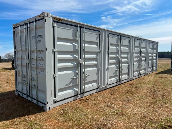 UNUSED 40 FT HIGH CUBE MULTI-DOOR SHIPPING CONTAINER