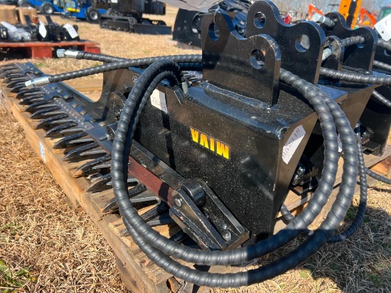 UNUSED MIVA MINI EXCAVATOR HYDRAULIC SICKLE MOWER ATTACHMENT