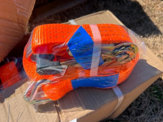 (10) 1.5"x27' RATCHET STRAPS