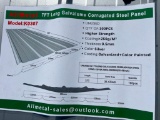 (100) PCS 7' LONG GALVALUME CORRUGATED STEEL PANELS UNUSED