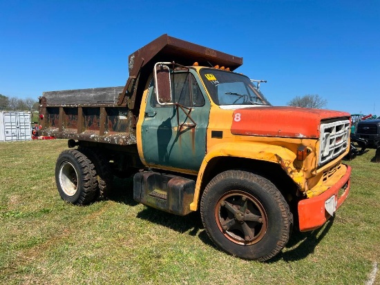 1986 GMC C6000 DUMP TRUCK (MAN TRANS, MILES
