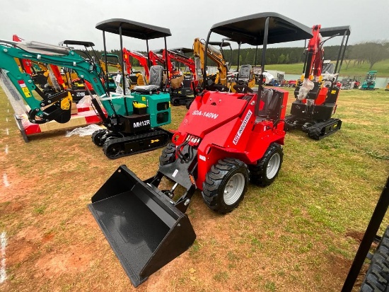 AGT SD-140W WHEEL LOADER (15HP, GAS, BUCKET,